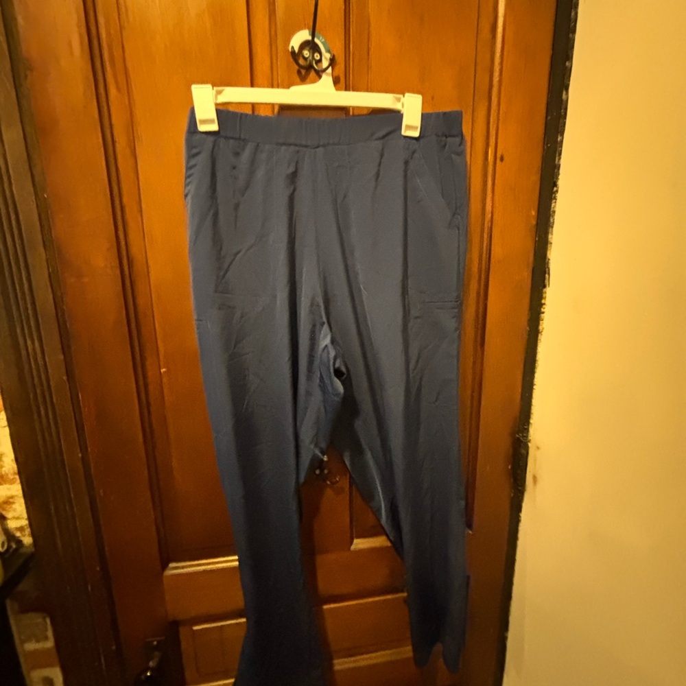 Good Cheer! Women's Navy Elastic-Waist scrub Pants - 3X